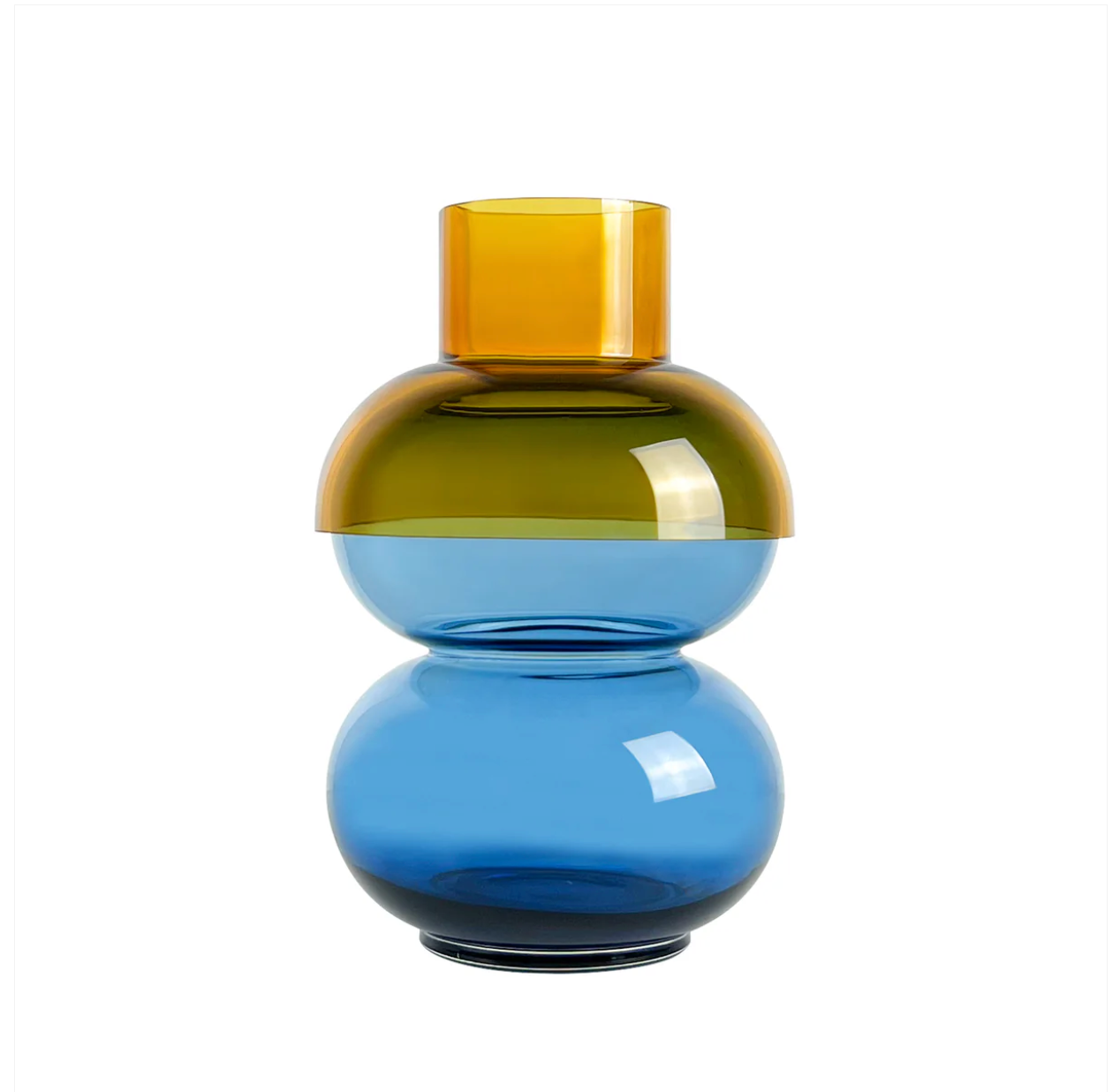 Vaso Bubble Blue & Yellow /L